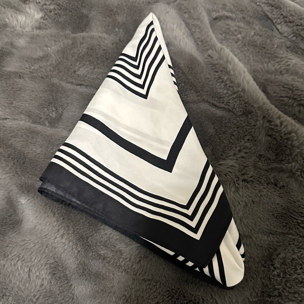H&M Black and White Handkerchief/Scarf